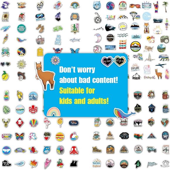 3/$100 NEW! 40 Count VARIETY PACK OF VINYL STICKERS Waterproof Stickers 2-3" DIY - Picture 12 of 12